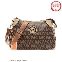 michael kors stockard logo groot bruin crossbody zakken Handtas Outlet gex9m933